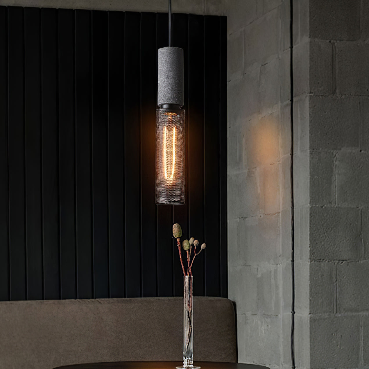 Urban Concrete Pendelleuchte im industriellen LED-Design | Temsk