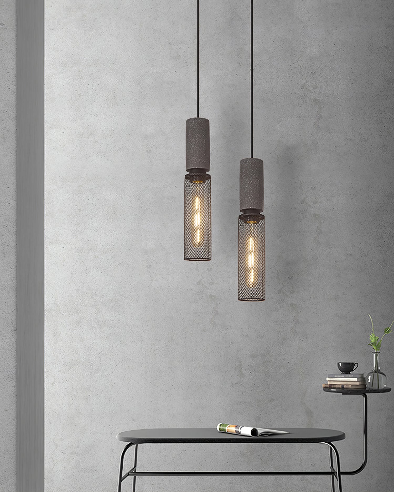 Urban Concrete Pendelleuchte im industriellen LED-Design | Temsk