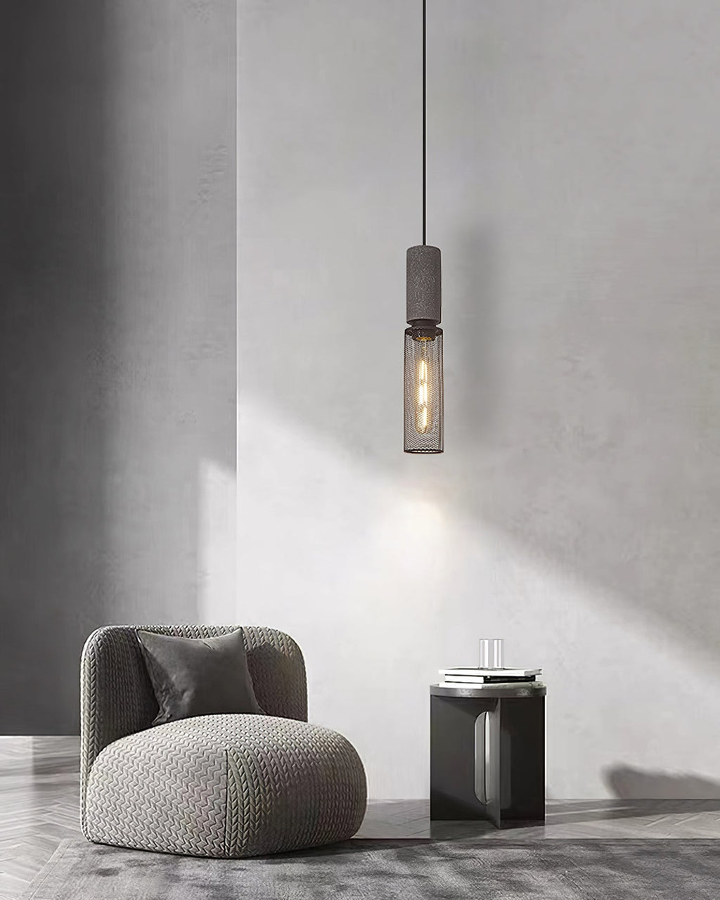 Urban Concrete Pendelleuchte im industriellen LED-Design | Temsk