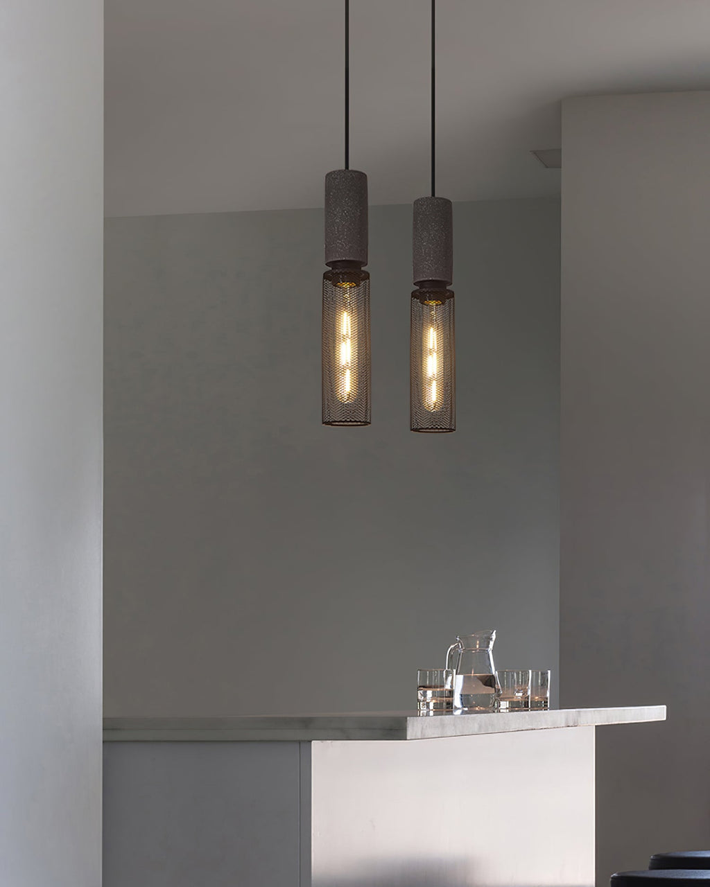 Urban Concrete Pendelleuchte im industriellen LED-Design | Temsk