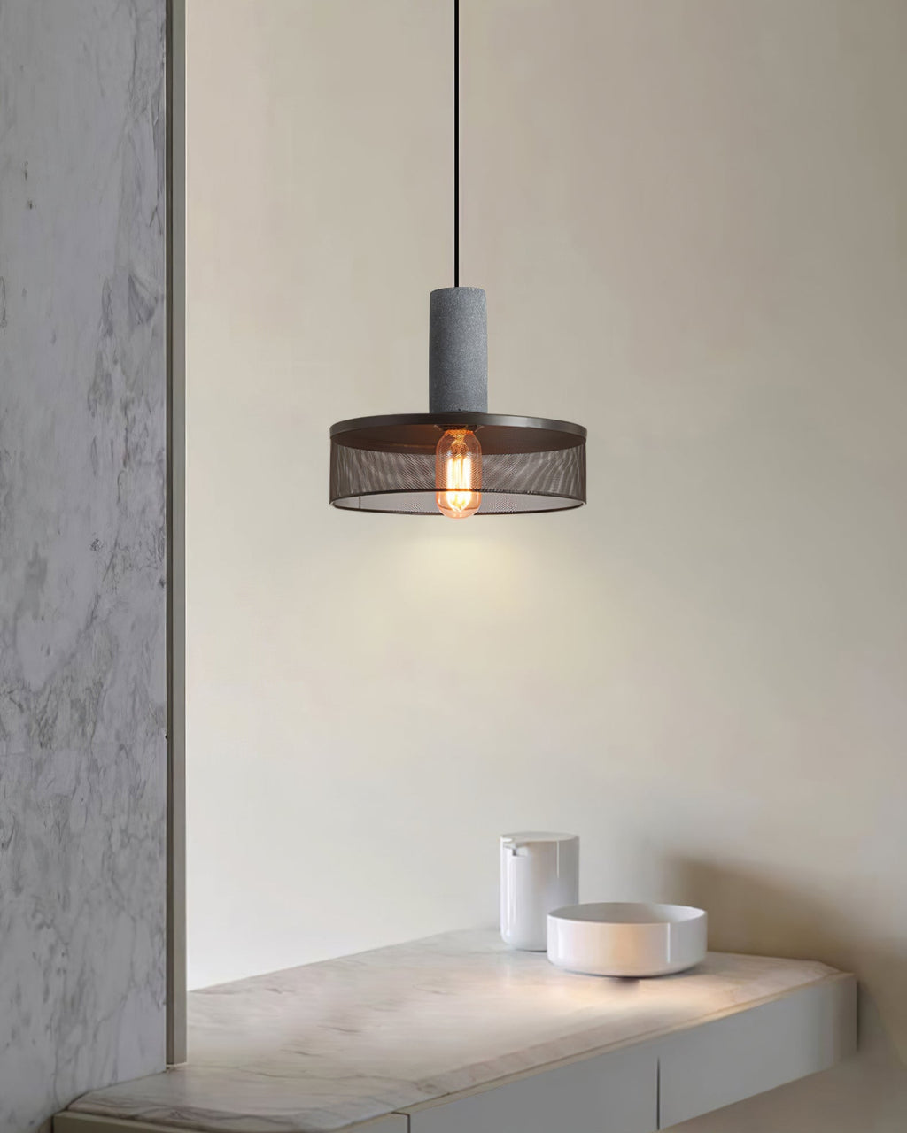 Urban Concrete Pendelleuchte im industriellen LED-Design | Temsk