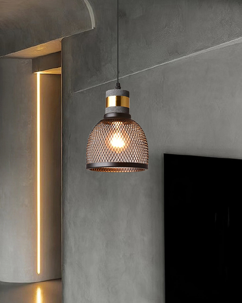 Urban Concrete Pendelleuchte im industriellen LED-Design | Temsk