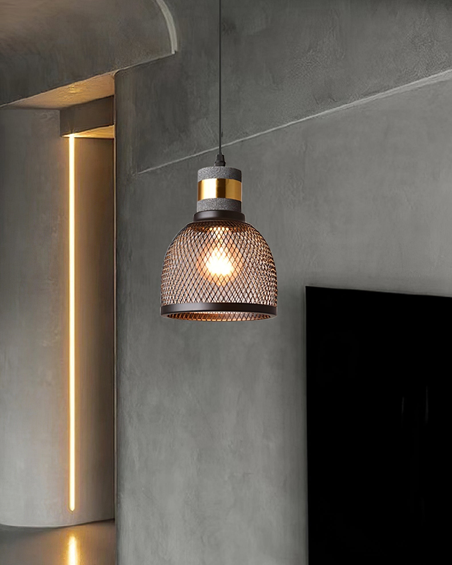 Urban Concrete Pendelleuchte im industriellen LED-Design | Temsk