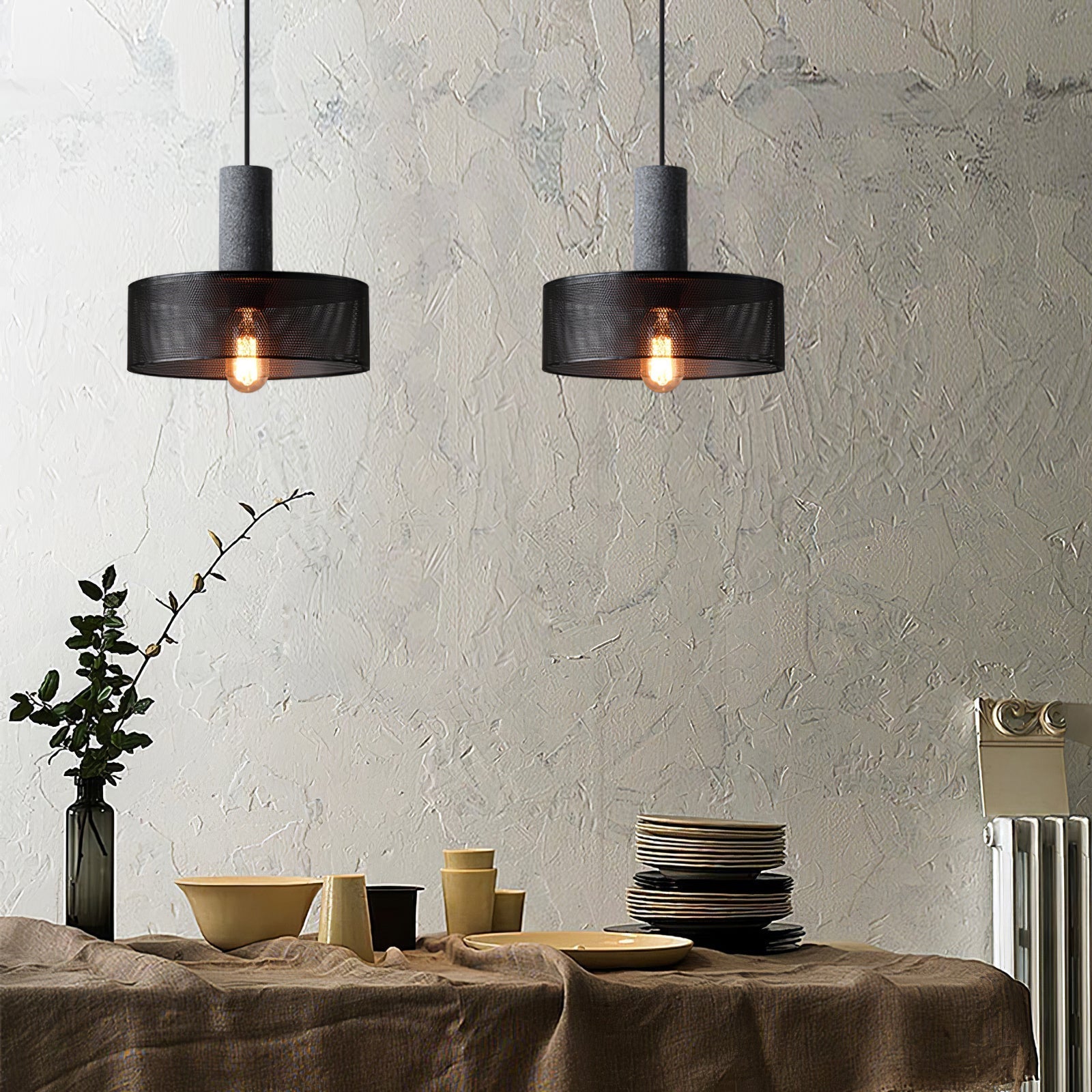 Urban Concrete Pendelleuchte im industriellen LED-Design | Temsk