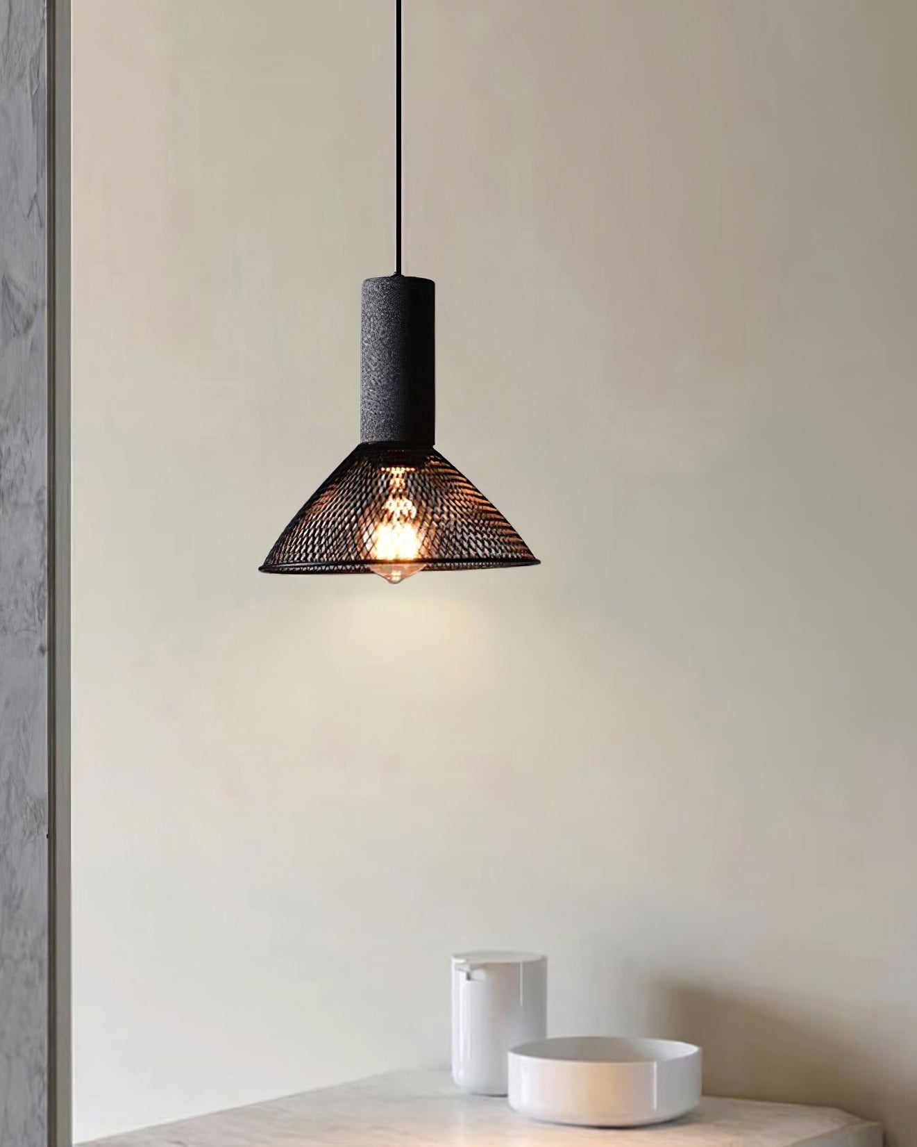 Urban Concrete Pendelleuchte im industriellen LED-Design | Temsk
