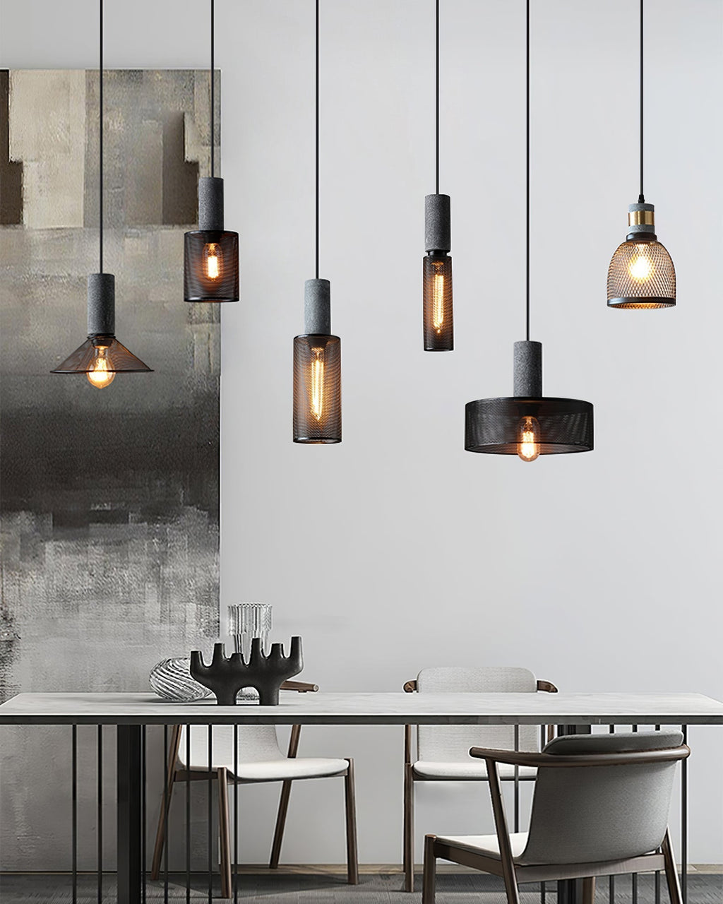 Urban Concrete Pendelleuchte im industriellen LED-Design | Temsk