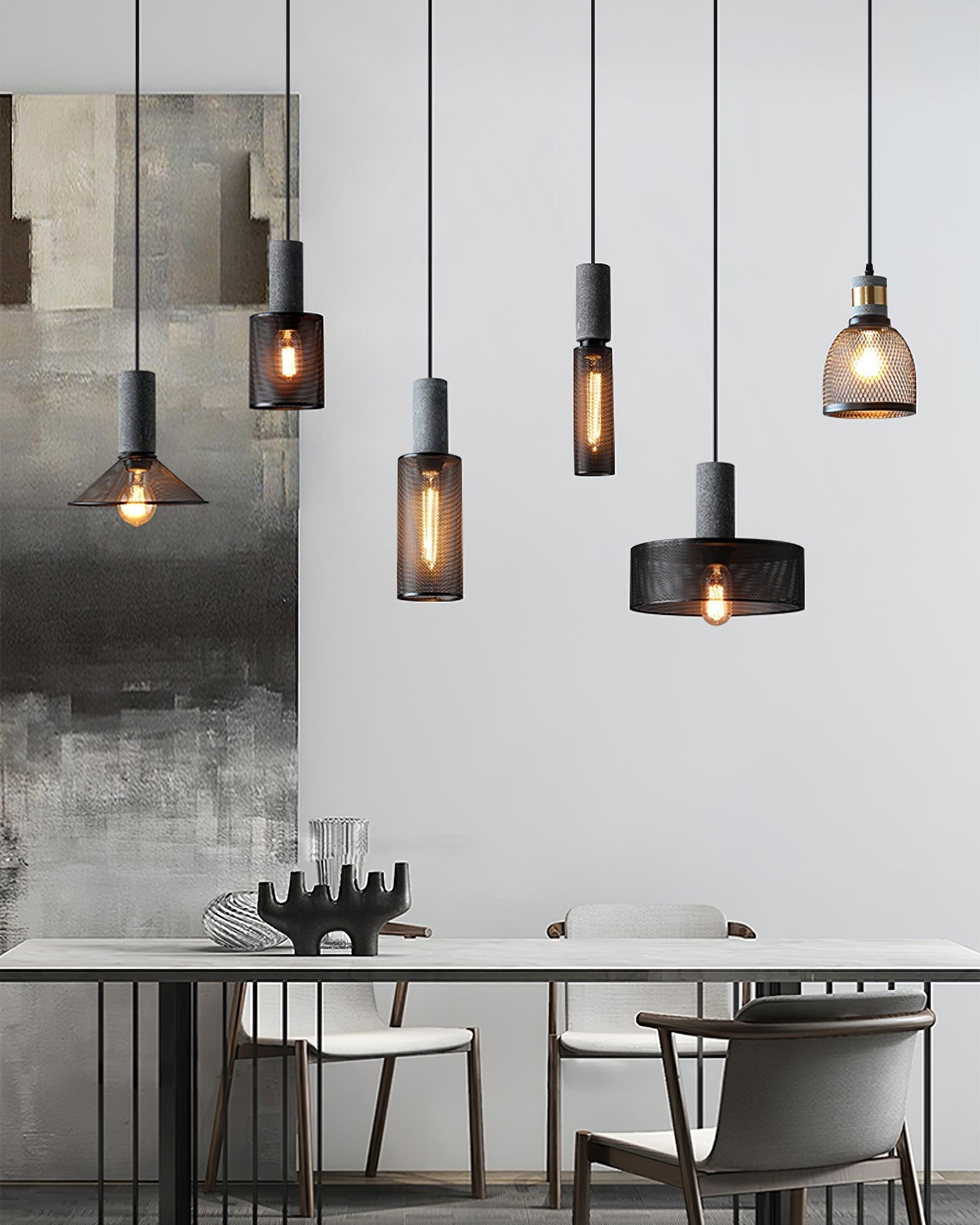 Urban Concrete Pendelleuchte im industriellen LED-Design | Temsk