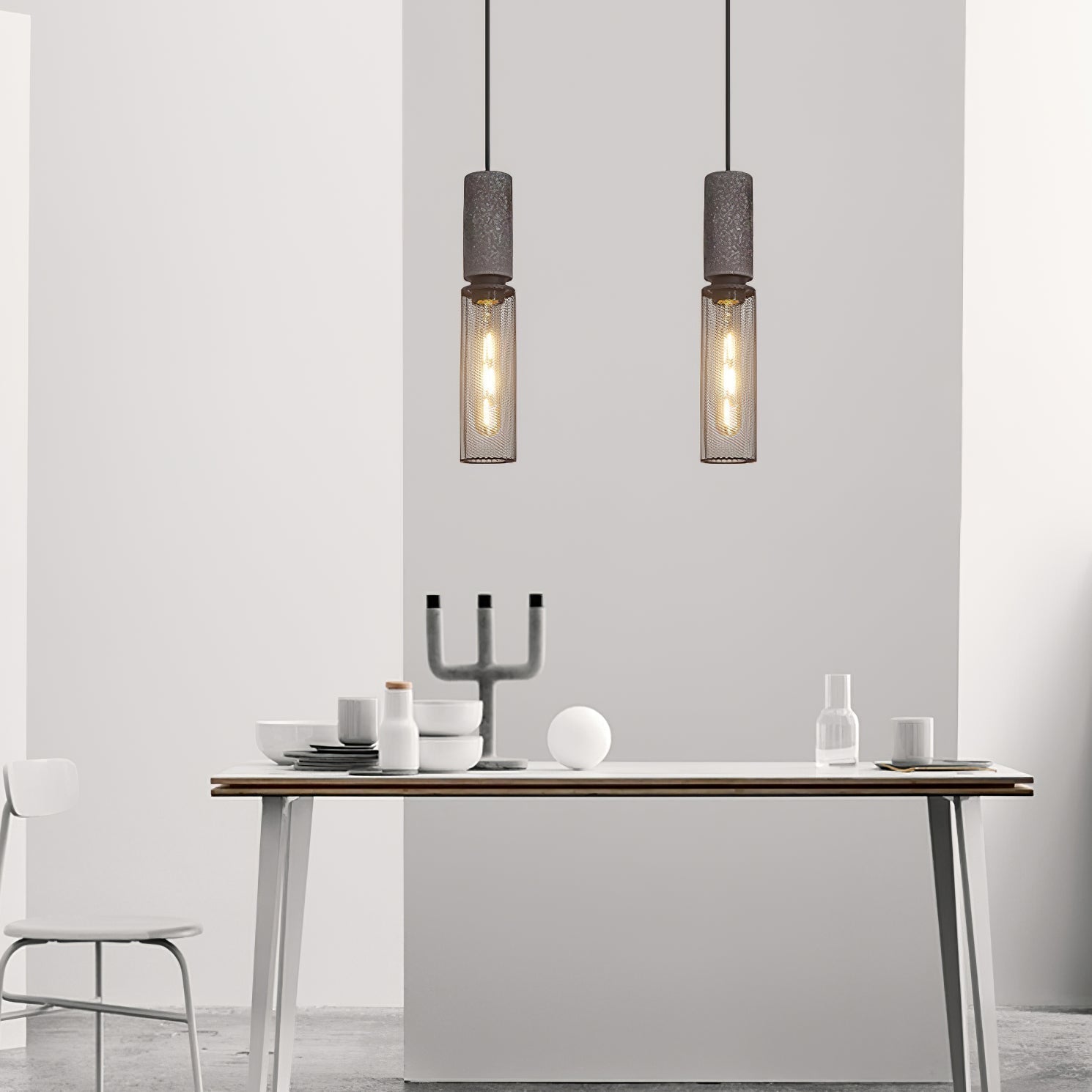 Urban Concrete Pendelleuchte im industriellen LED-Design | Temsk