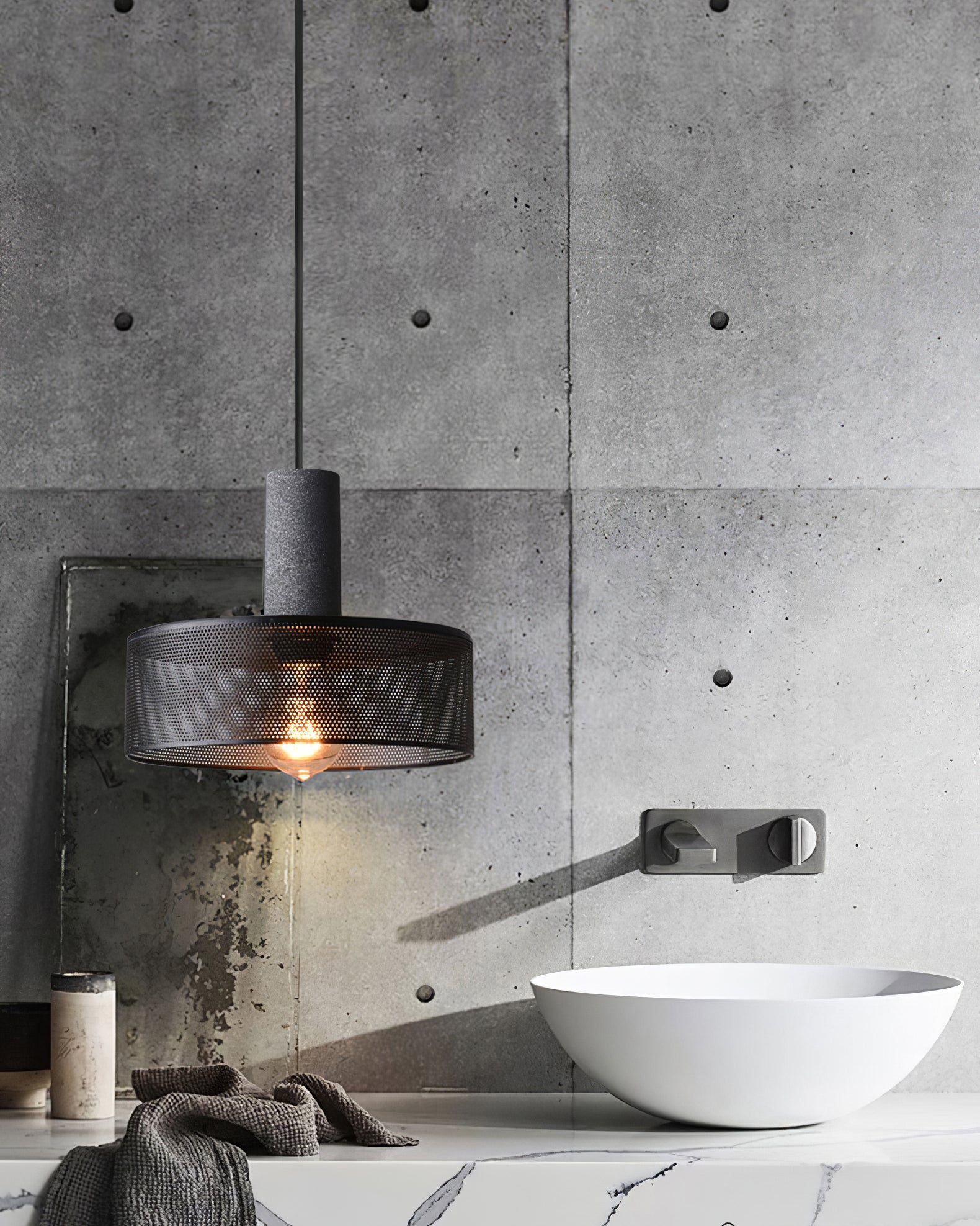 Urban Concrete Pendelleuchte im industriellen LED-Design | Temsk