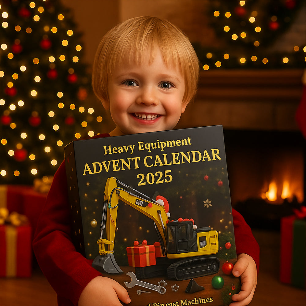 24 Mini Die-Cast Construction Vehicles Advent Calendar | Temsk