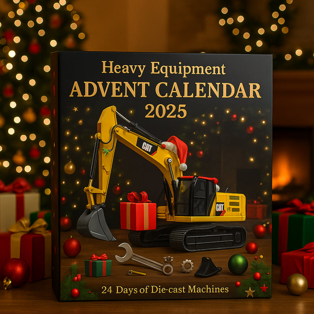 24 Mini Die-Cast Construction Vehicles Advent Calendar | Temsk