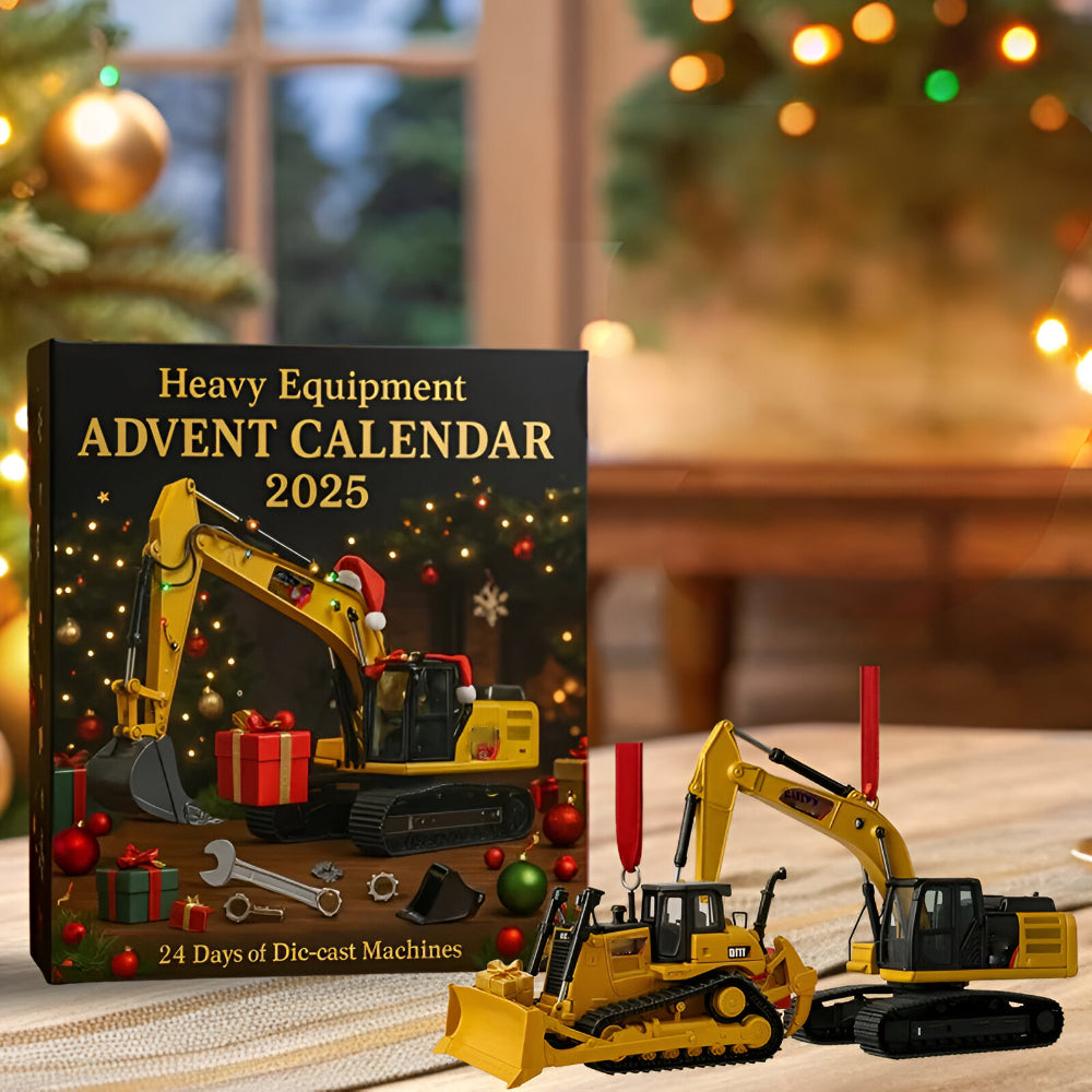 24 Mini Die-Cast Construction Vehicles Advent Calendar | Temsk