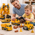 Magnetisches Fahrzeug-Bausteine-Set für kreatives Kinderspiel | Temsk