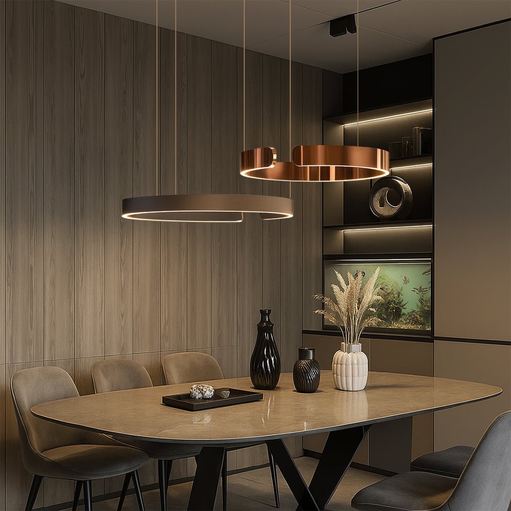 LED pendellampe, moderne cirkulær, 24-tommer diameter | Temsk