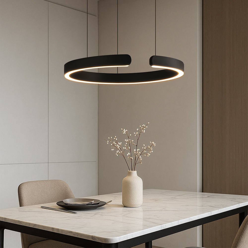 LED pendellampe, moderne cirkulær, 24-tommer diameter | Temsk