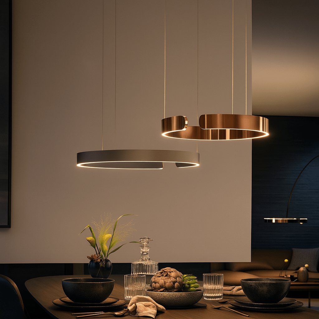 LED pendellampe, moderne cirkulær, 24-tommer diameter | Temsk