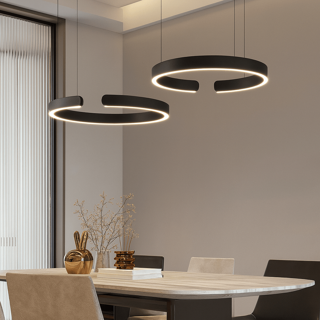 LED pendellampe, moderne cirkulær, 24-tommer diameter | Temsk