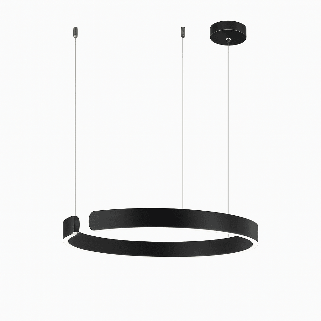 LED pendellampe, moderne cirkulær, 24-tommer diameter | Temsk