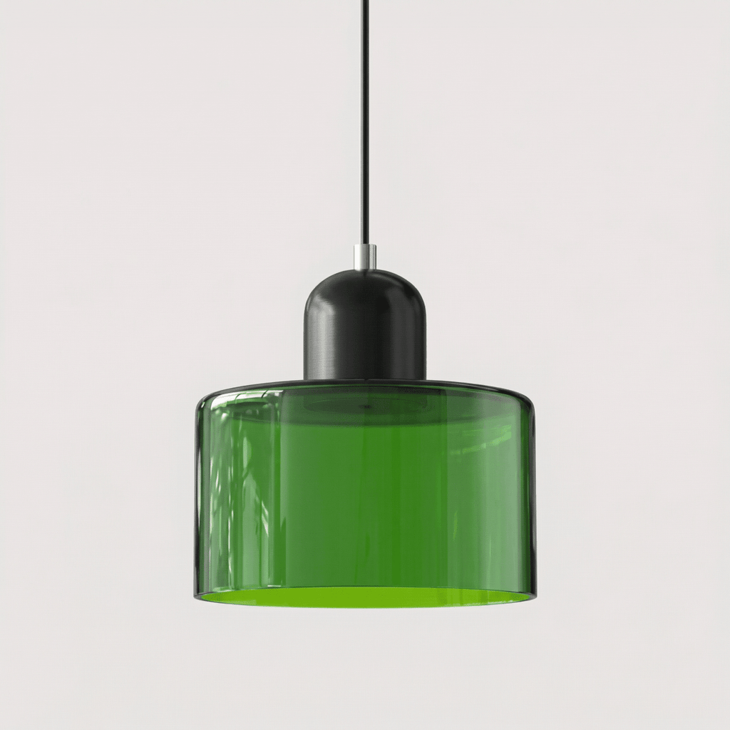 Contemporary Metal Pendant Ceiling Light Fixture, 12-Inch | Temsk