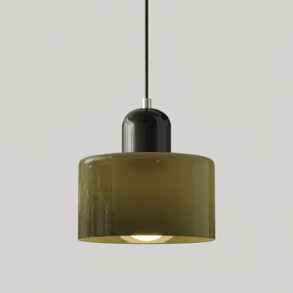 Contemporary Metal Pendant Ceiling Light Fixture, 12-Inch | Temsk