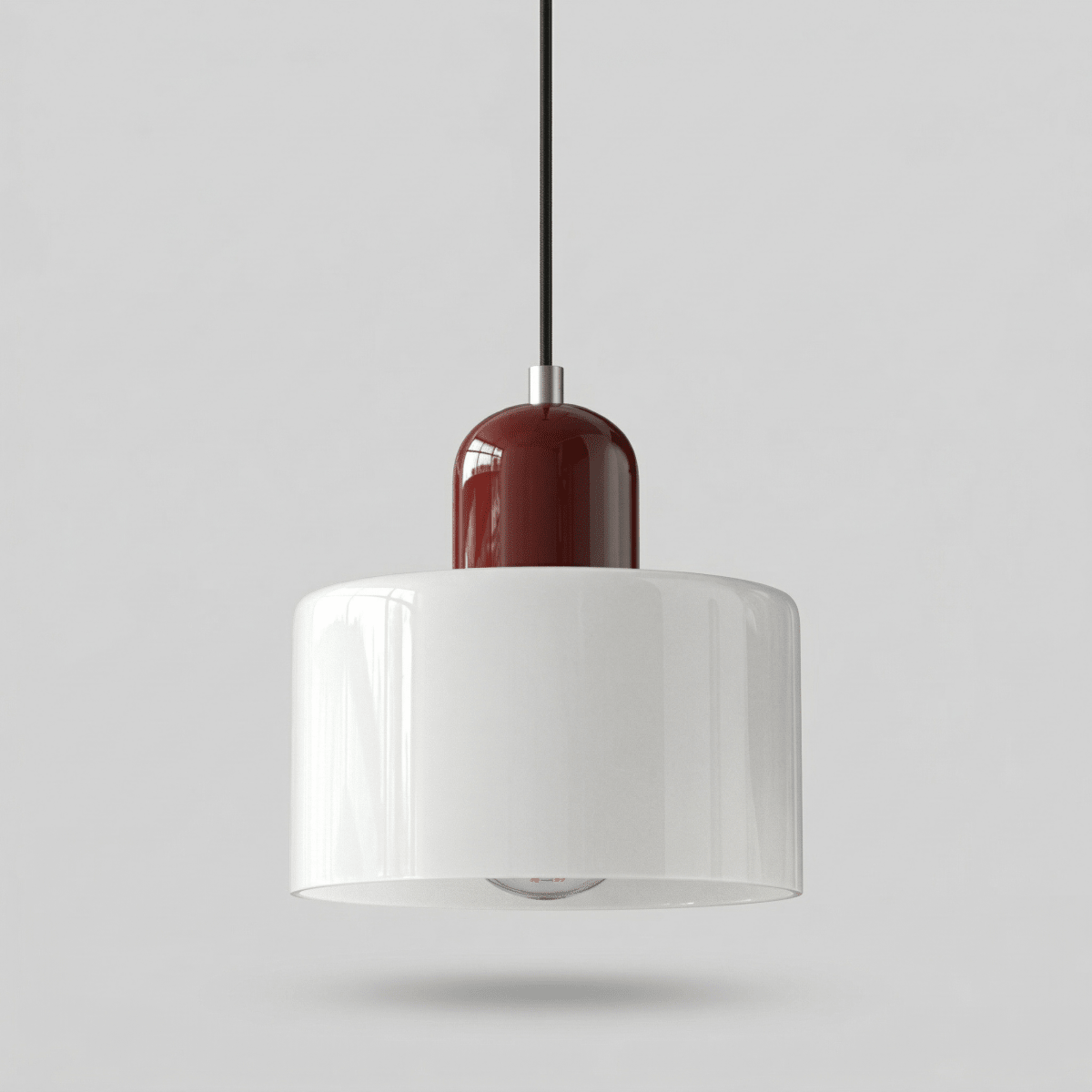 Contemporary Metal Pendant Ceiling Light Fixture, 12-Inch | Temsk