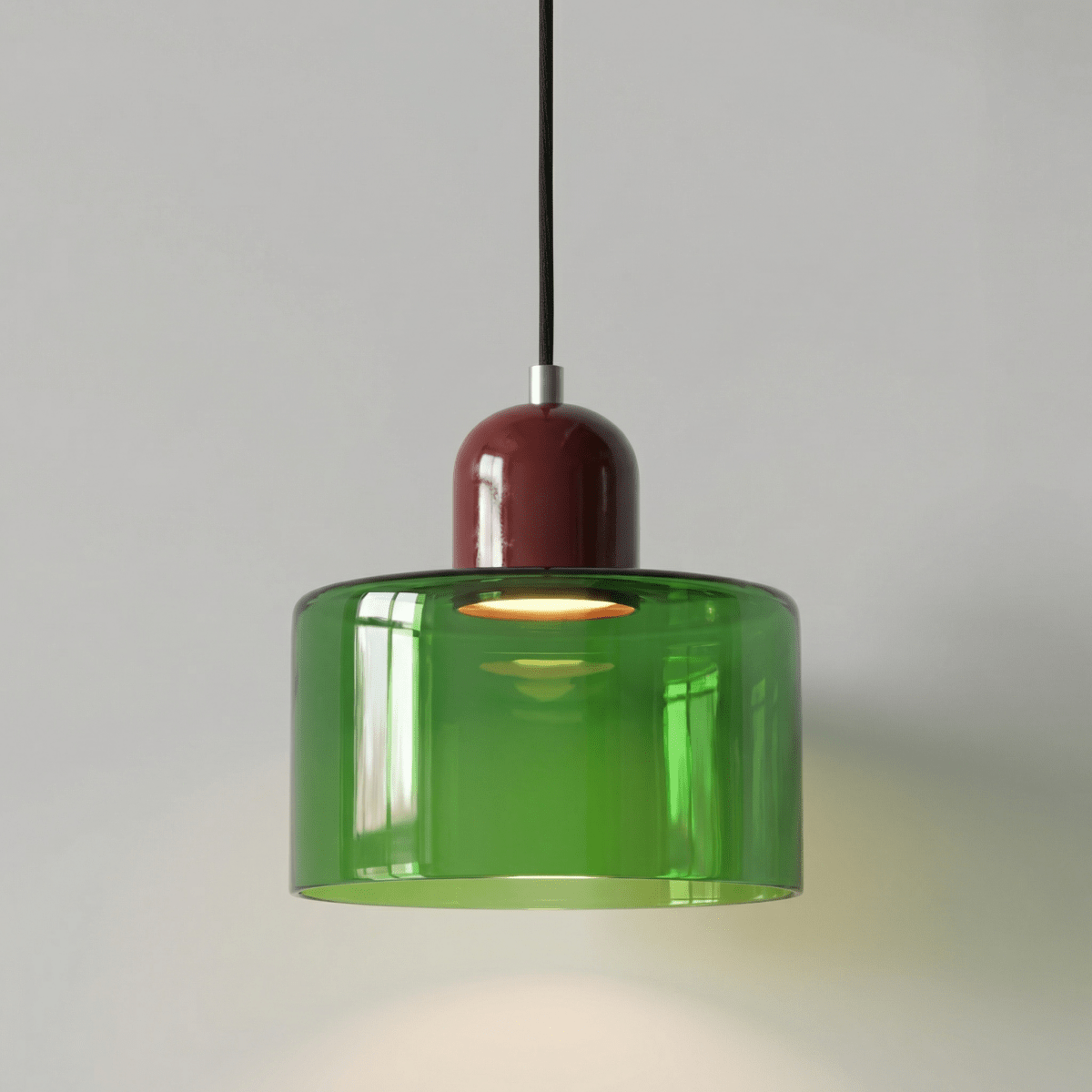 Contemporary Metal Pendant Ceiling Light Fixture, 12-Inch | Temsk