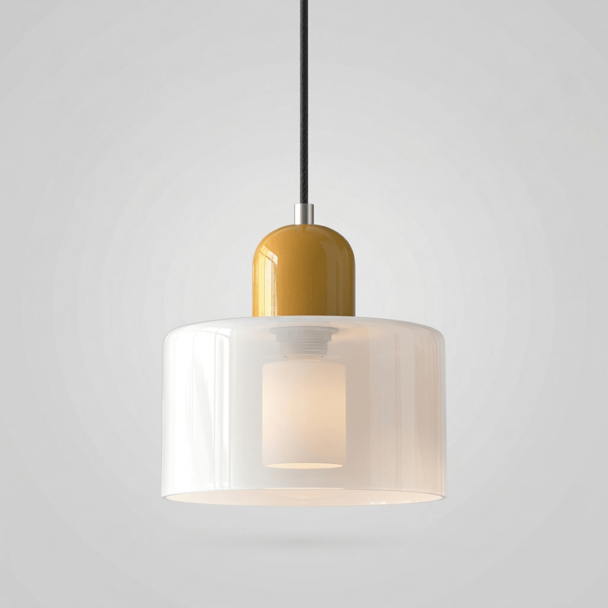 Contemporary Metal Pendant Ceiling Light Fixture, 12-Inch | Temsk