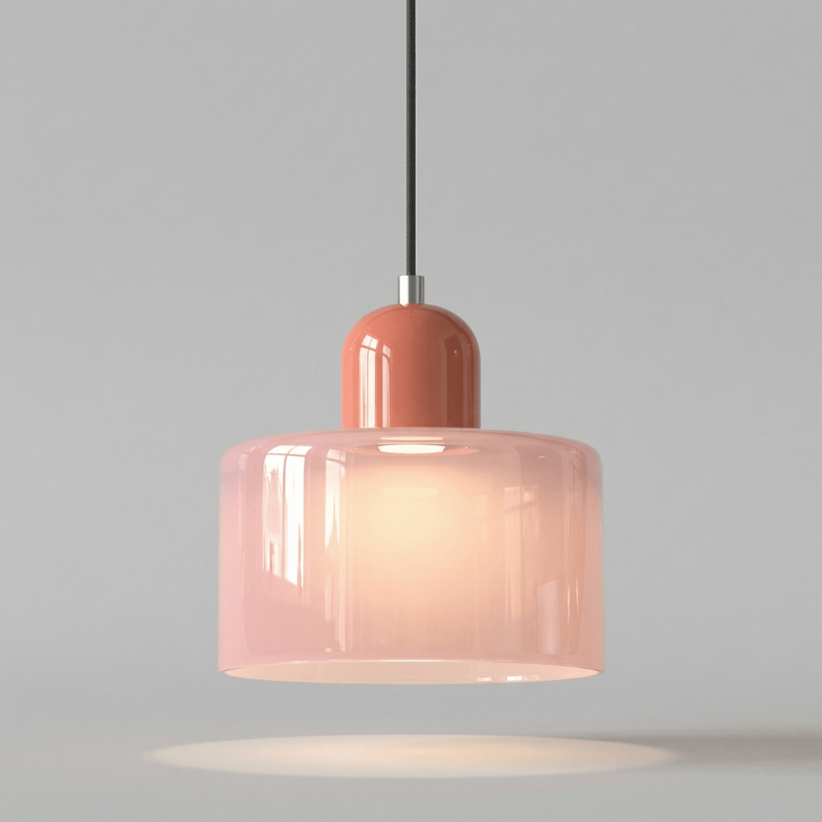 Contemporary Metal Pendant Ceiling Light Fixture, 12-Inch | Temsk