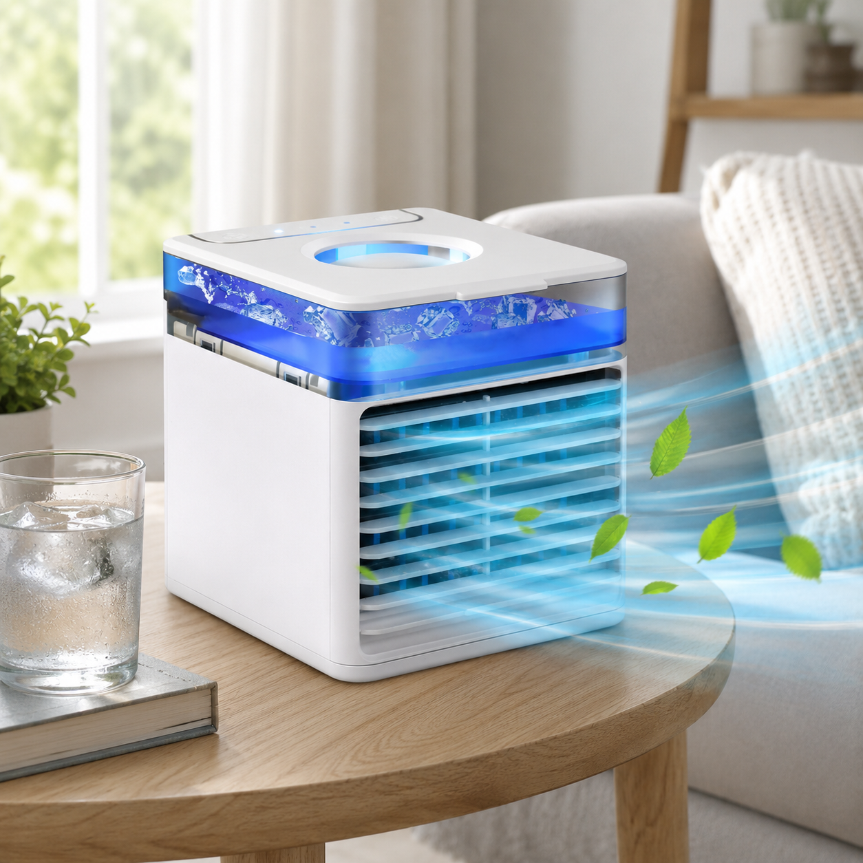 Kompakte tragbare Desktop-Klimaanlage mit Luftbefeuchter für den persönlichen Gebrauch | Temsk