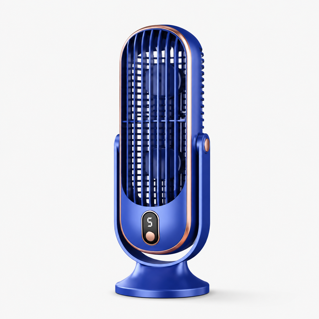 Tragbarer USB Desktop-Ventilator batteriebetrieben für Zuhause, Büro und Reisen | Temsk