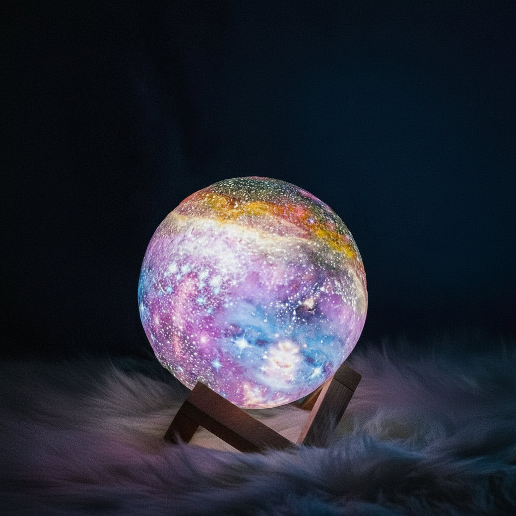 LunaGlow Ambient Moonlight Lamp With Vibrant Color Options And Adjustable Brightness | Temsk