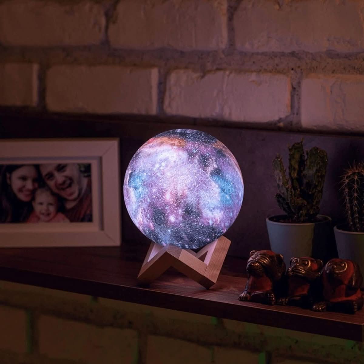 LunaGlow Ambient Moonlight Lamp With Vibrant Color Options And Adjustable Brightness | Temsk