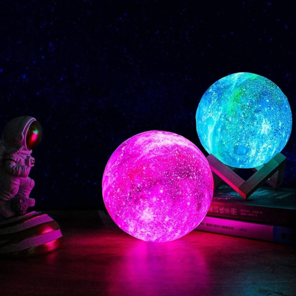 LunaGlow Ambient Moonlight Lamp With Vibrant Color Options And Adjustable Brightness | Temsk