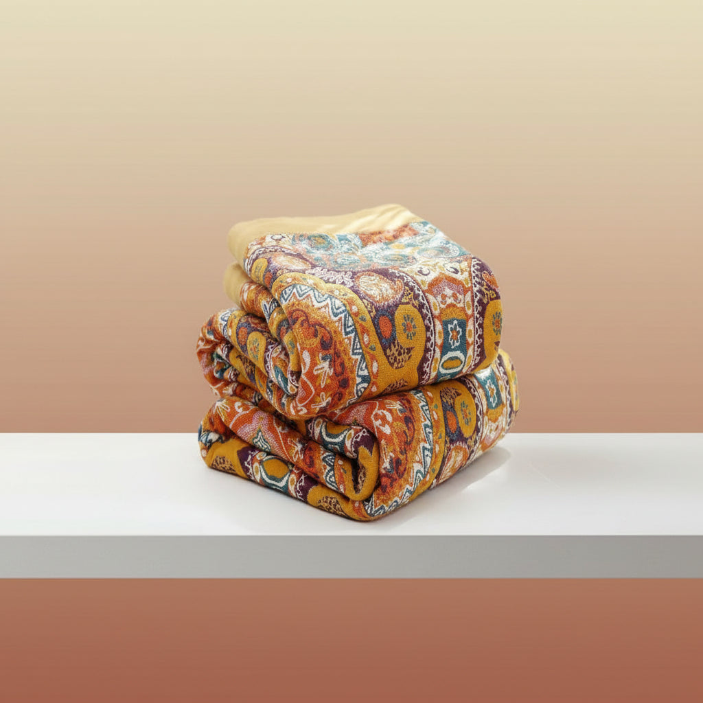 Boho Cooling Reversible Blanket For Breathable Sleep | Temsk