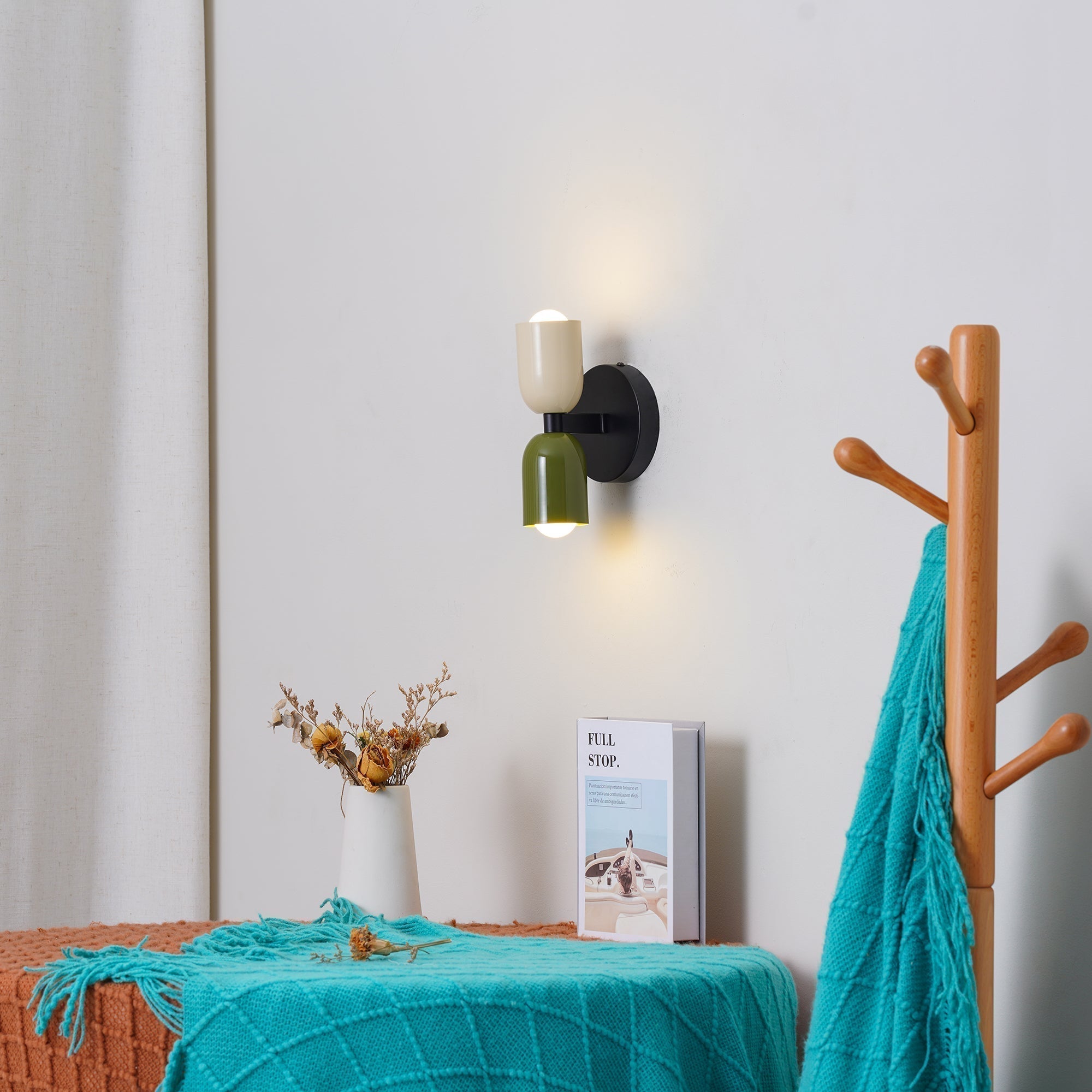 Temsk Nordic Macaron Colorful Bedside Wall Light Decor