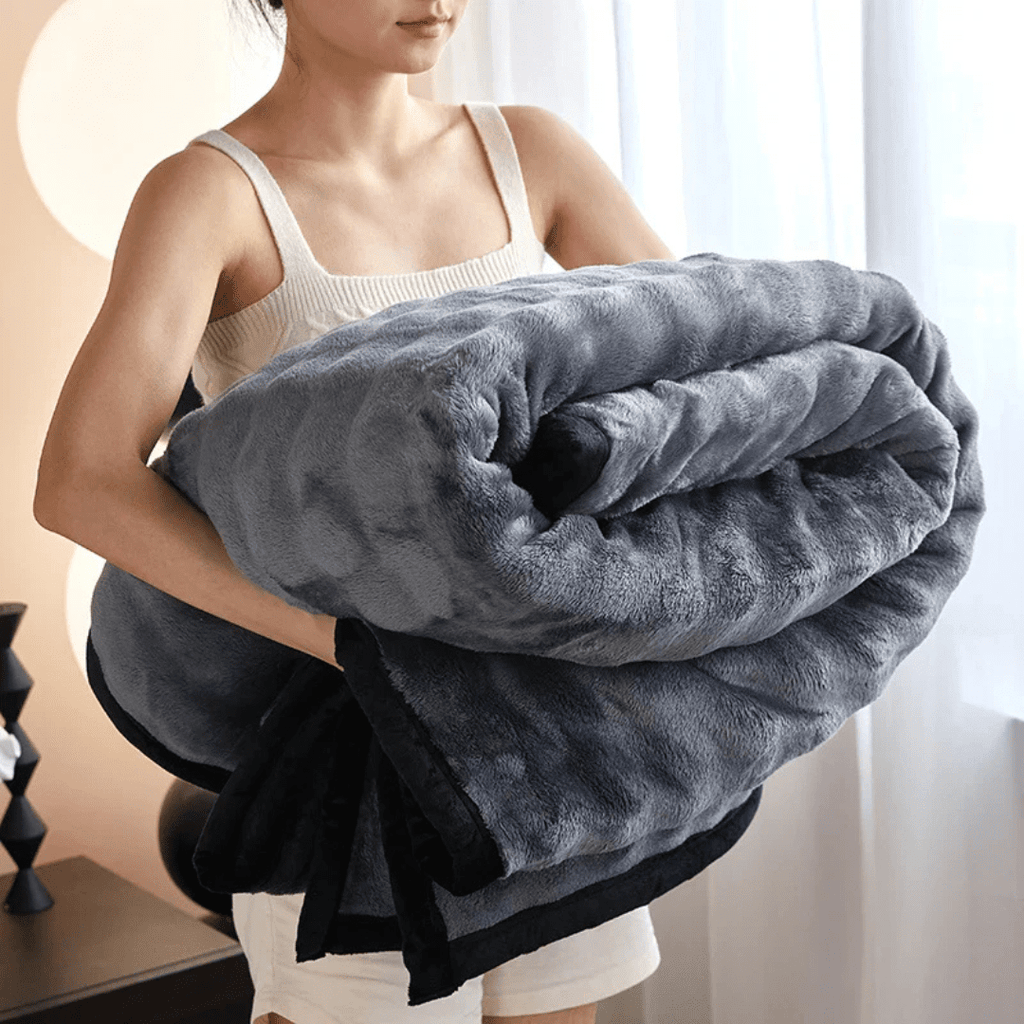 CozyNest Double-Sided Plush Fleece Blanket For Warmth And Softness | Temsk