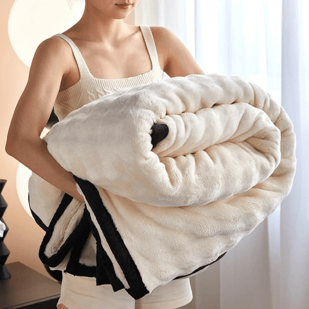 CozyNest Double-Sided Plush Fleece Blanket For Warmth And Softness | Temsk