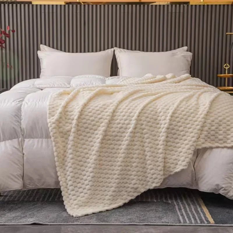 Velvet Haven Cozy Blanket With Ultra Soft Checkered Pattern | Temsk