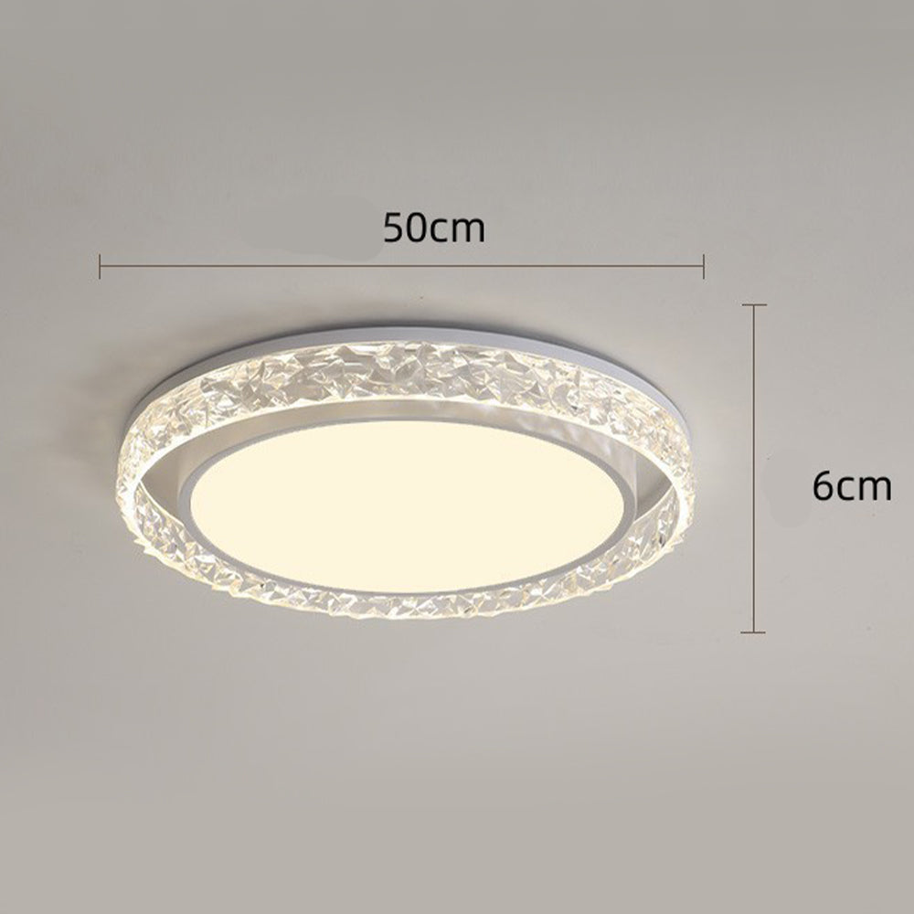 Kristall-Halo-LED-Deckenleuchte mit Fernbedienung und Dimmfunktion | Temsk