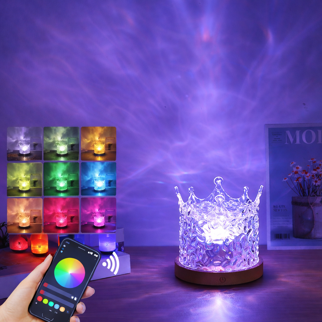 LED Color Cube Projector Lamp For Relaxing Room Ambience | Temsk