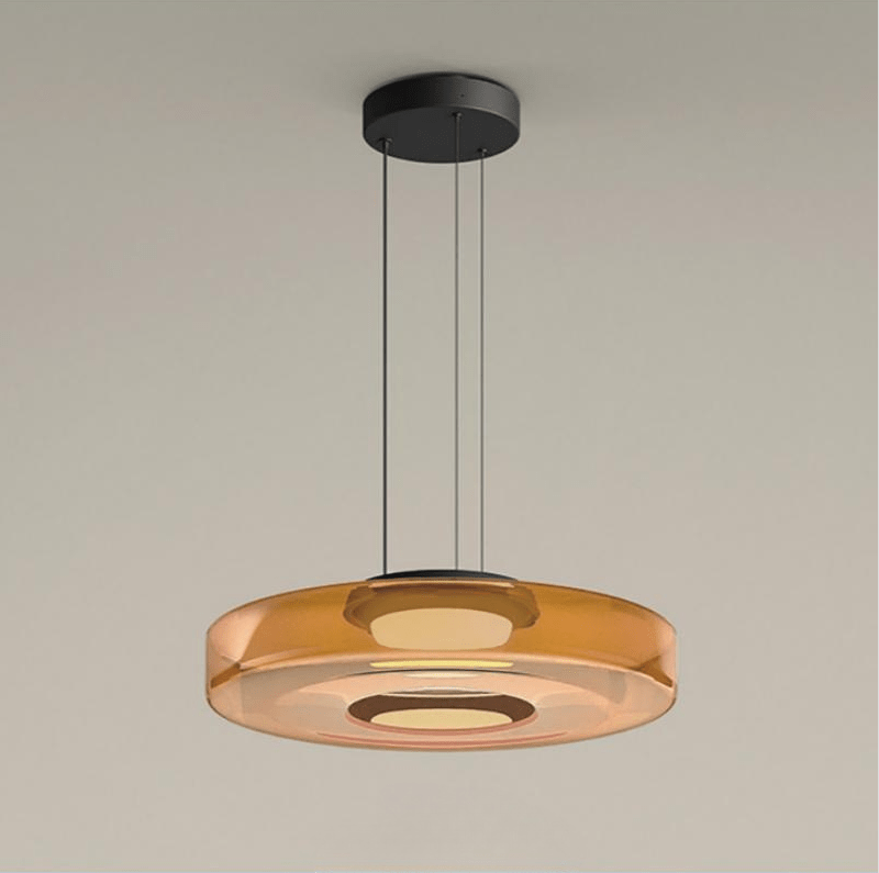 Bauhaus Glas-Pendelleuchte mit geschichtetem LED-Leuchten | Temsk