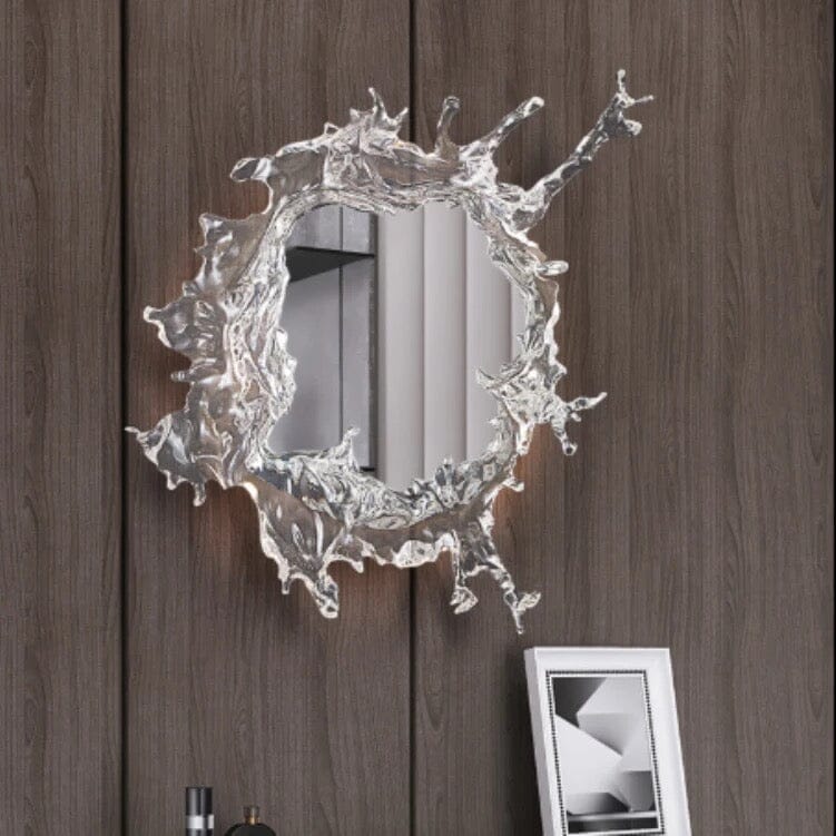 Water Splash LED Mirror with Warm Glow and Waterproof Resin | Temsk