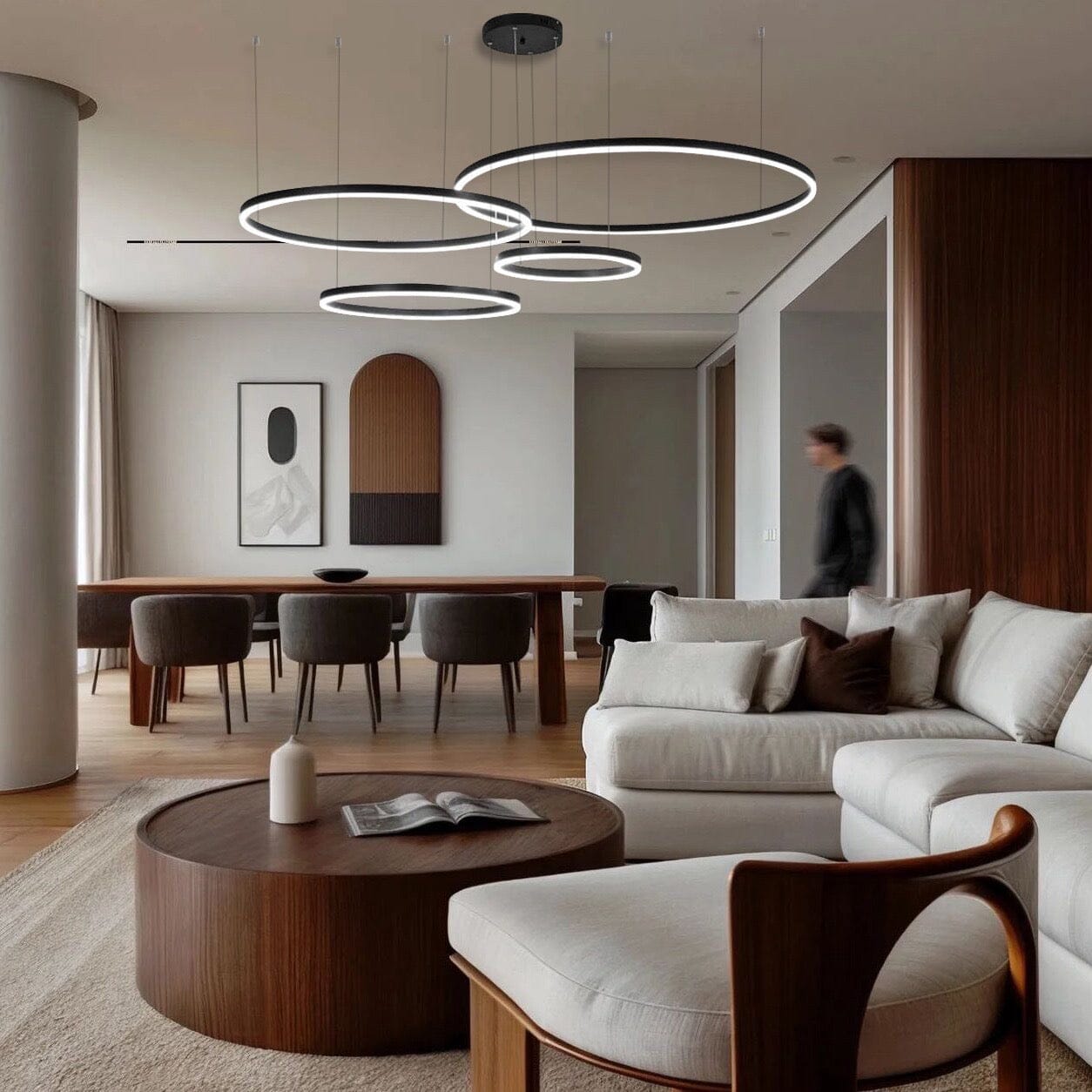 Solara Ring Lamp With Premium Aluminum And Acrylic Construction 12500 Lumens | Temsk