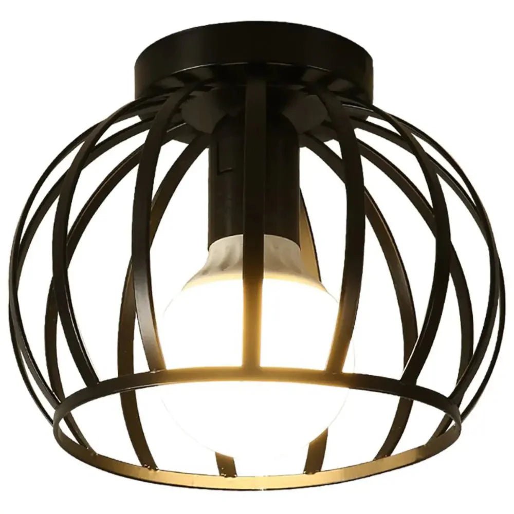 ApexHalo Black Industrial Ceiling Light Made Of Metal With A Raw Character | Temsk