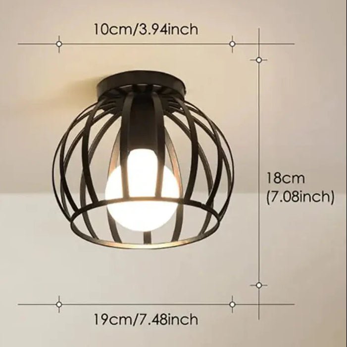 ApexHalo Black Industrial Ceiling Light Made Of Metal With A Raw Character | Temsk