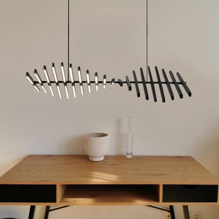 LatticeChord Chandelier Aluminum Modern Pendant With Remote And 40 E26/E27 Sockets | Temsk