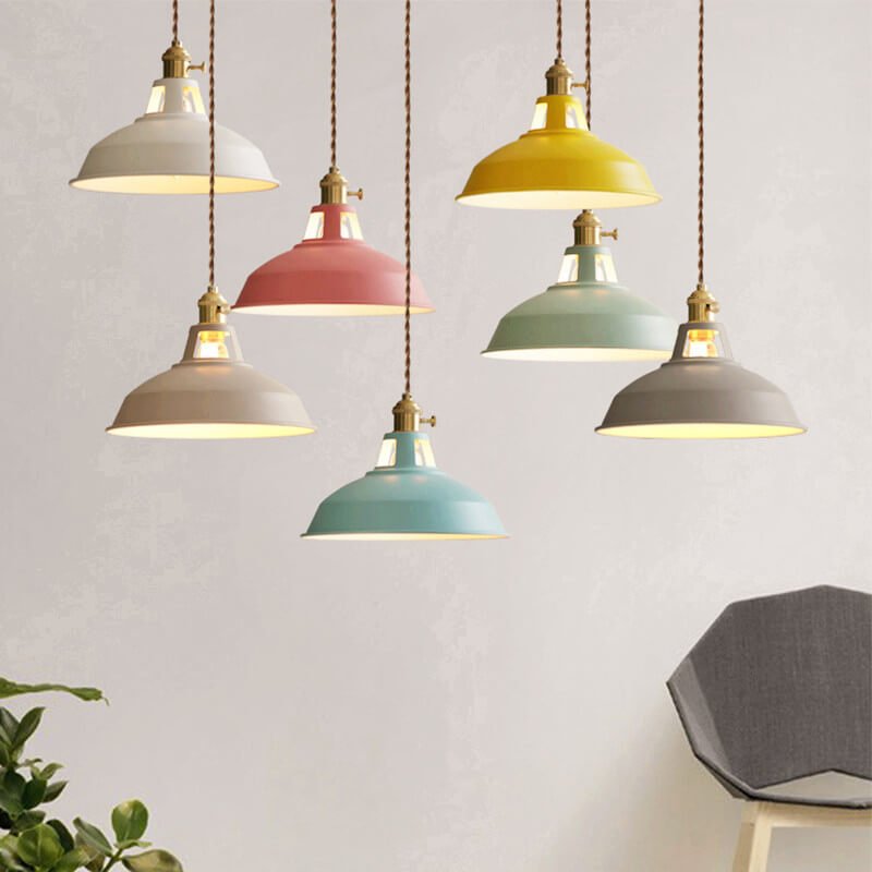IronVale Retro Steel Barn Pendant Light For Dining Areas And Loft Interiors | Temsk
