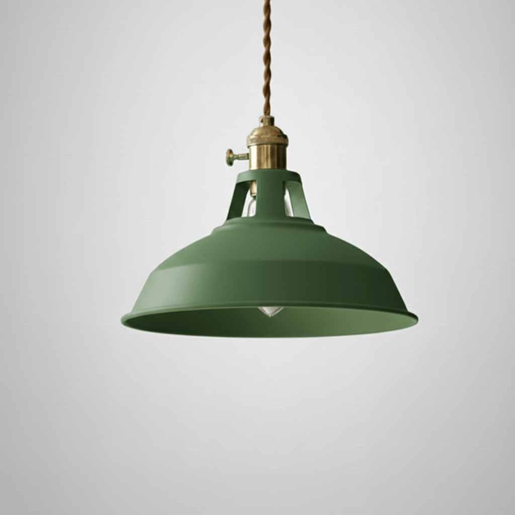 IronVale Retro Steel Barn Pendant Light For Dining Areas And Loft Interiors | Temsk