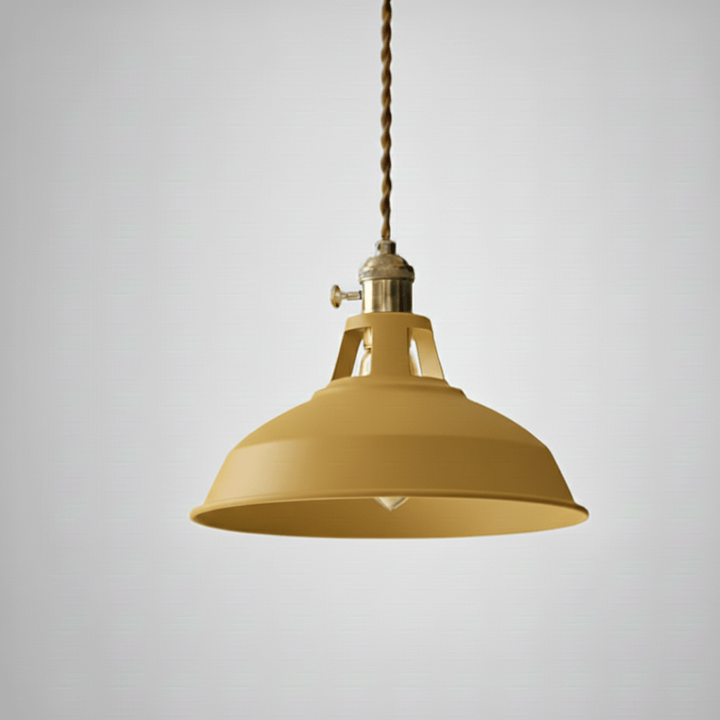 IronVale Retro Steel Barn Pendant Light For Dining Areas And Loft Interiors | Temsk