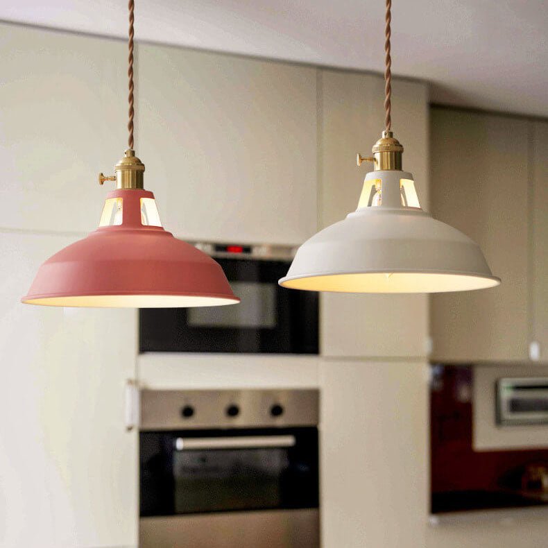 IronVale Retro Steel Barn Pendant Light For Dining Areas And Loft Interiors | Temsk